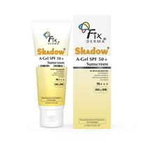 Fixderma Shadow A-Gel SPF 50+ Sunscreen PA+++ | For Oily & Acne-Prone Skin | Lightweight | Non-Greasy | No White Cast | Broad Spectrum For UVA & UV beige