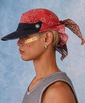 GLACK Gc079 Floppy Cotton Bandana Cap (Leopard) F black