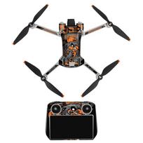 Apsauginės plėvelės lipdukai Įtrūkimams atsparūs lipdukai, suderinami su „Dji Mini 3 Pro Dji Rc/n1“ drono korpusu with screen 1-Grumpy Kitty