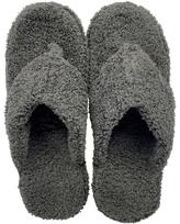 Daikai Piede Pile Slippers Thong L DGY Smooth Fluffy Polyester Indoor Sandals Unisex 24-26cm gray