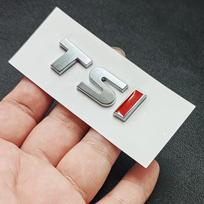 3D ABS Black Logo TSI Emblem Car Trunk Badge Decal Small ABS white
