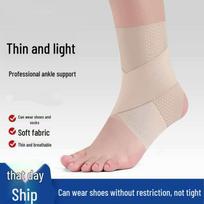 Unisex Breathable Ankle Brace - Anti-Sprain Sports Sleeve for Running & Basketball black