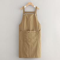 Waterproof Apron for Kitchen, Catering, and Work with Custom Logo Standard Size brown
