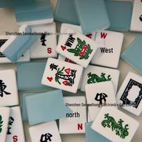 American Mahjong Set: Acrylic Dice, Card, Ruler; Suitable for Outdoor/Indoor Play.