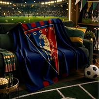 Pogoń Football Crest Blanket Flannel Throw for Sofa, Indoor, Camping, Living Room, Office, Chair, And Bed Soft Birthday Gift 80cmx120cm brown