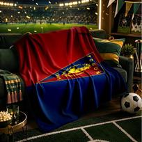 Pogoń Football Crest Blanket Flannel Throw for Sofa, Indoor, Camping, Living Room, Office, Chair, And Bed Soft Birthday Gift 80cmx120cm