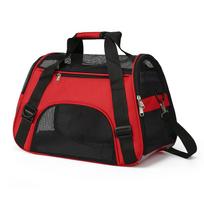Pet Travel Bag, Airline Approved Luggage Bag, Pet Travel Carry Bag Suitable for Small Dogs, Cats and Puppies, Small Animals L 53x25x34cm raudona