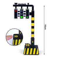 [DO]Mini Traffic Signal Light Toy Model Simulation Road Sign Scene LED Kid Traffic Safe Education Learning Toy Car Accessories