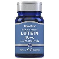 Piping Rock Vision Shield Lutein 40mg with Zeaxanthin Quick-Release Softgels 1 pcs 90 Tablets