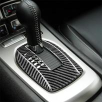 Anglies pluošto automobilio interjero pavarų perjungimo panelės lipdukas Chevrolet Camaro 2012 2013 2014 2015 juoda