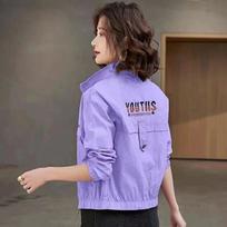Summer Women's Sunscreen Coat Outerwear Breathable Joker UV Protection Sun-Protective Clothing Jacket Thin Female Top XXL violetinė