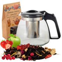 Stiklinis arbatinukas su sieteliu, 900 ml