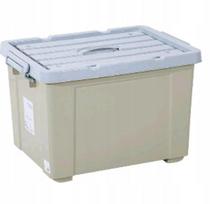 Plastikinė daiktų laikymo dėžė su dangčiu ir ratukais, 110 l, 63,5 × 44 × 40 cm