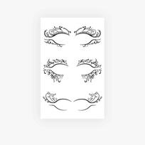 Premium Sense Cute Cartoon Dopamine Dopey Figure Spider Web Ghost Pixie Tattoo Sticker 12*19 black