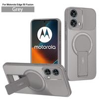 „Motorola Moto Edge 50 Fusion 5G“ prabangus „Armor Magsafe“ belaidis įkrovimo dėklas, skirtas „Edge50 Fusion“ magnetiniam laikiklio dangteliui. For Edge 50 Fusion black