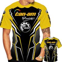 BRP Can Am Motociklo 3D Spausdinimo Lenktynių Marškinėliai Vyriški Personalizuoti Hip Hop Gatvės Drabužiai Viršus 6XL yellow