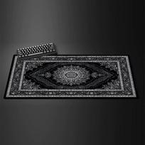 Magnificent Persian Large Mouse Pad Desk Mat Gaming pad NonSlip Stitched Edge Mouse Carpet Office carpet computer desk mat 300x800x2mm gray