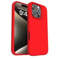Slim Liquid Silicone Phone Case IPhone 16 Pro Max Shockproof Anti-Scratch Fingerprint-Resistant Pure Color Design iPhone 16 Pro Max