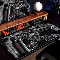 Berserk Guts Anime Mouse Pad Large Computer Office Game Table Mats XXL Rubber Anti-slip Gaming Keyboard Mousepads Long Desk Pads 30cmx60cm brown