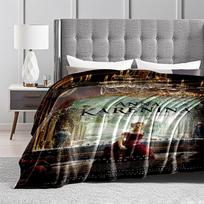 Anna Karenina Movie Poster for all seasons blanket lunch break throw gift 80cm x 120cm gray