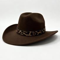 Unisex Fashion Jazz Hat Large Brimmed Western Style Hat For Autumn Winter One Size kava