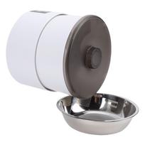 Automatic Cat Feeder Wall Mounted WiFi Timed Remote Control 4L Auto Pet Feeder for Home white