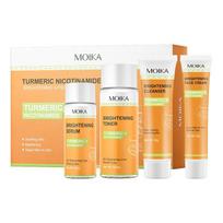 Moika Turmeric Niacinamide Brightening 4-Piece Set Brighten Skin Beauty Care Products 30ml beige