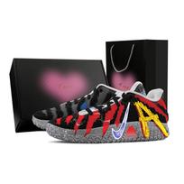 Nike Ja Morant 3 Lightning, Heart Box Abrasion Resistant Low top Basketball Shoes Unisex Black Red HF2794-100(Team773--) 42 black