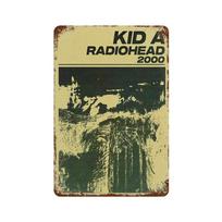 Rock Grupė Radiohead Muzikos Meno Plakatas Retro Metalinė Skardos Iškaba Vintažinė Plokštelė Namams Kambariui Barui Klubui Vyro Urvui Kavinės Dekorui Sienų Plokštelės 20x30cm black