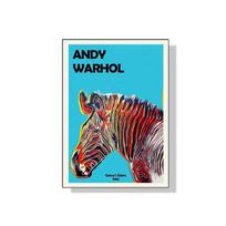 Andy Warhol Garsi Paroda Bananas Zebra Vodka Plakatas Drobės Tapyba Abstraktus Sienų Menas Svetainei Namų Dekoravimas 21cm×30cm NoFrame blue
