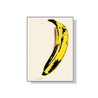 Andy Warhol Garsi Paroda Bananas Zebra Vodka Plakatas Drobės Tapyba Abstraktus Sienų Menas Svetainei Namų Dekoravimas 21cm×30cm NoFrame yellow