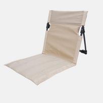 Lauko nešiojama sulankstoma kėdė ir gultas su grindų kilimėliu beige