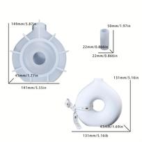 1 DIY Round Vase Silicone Mould Epoxy Resin Mould Handmade Plaster Art Vase Mould Home Decoration Making Supplies white