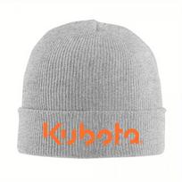 „Kubota“ logotipo oranžinė megzta kepurė, šiltos „Skullies“ beanies beisbolo kepuraitės black