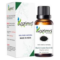 KAZIMA Black Cumin Seed Essential Oil - 100% Pure Natural & Undiluted For Skin care & Hair (15ml) black