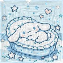 Sanrio Kuromi Hello Kitty Dekoratyvinis paveikslas su kristaliniais deimantais 5D PASIDARYK pats kryželiu siuvinėjimo rinkinys Poros gimtadienio dovana 20x20 white