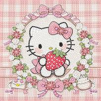Sanrio Kuromi Hello Kitty Dekoratyvinis paveikslas su kristaliniais deimantais 5D PASIDARYK pats kryželiu siuvinėjimo rinkinys Poros gimtadienio dovana 20x20