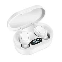 TWS E7S Wireless Earbuds Bluetooth 5.3 Stereo Sport Headphones with Microphone Charging Box for Smartphone rožinė