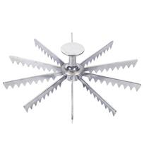 ABUL-Pizza Cutter-Alloy Gear-Portion Divider For Even Slices 6, 8, 10 Options, Guideline Included 10 white