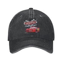 Lightning McQueen Casual Baseball Cap Cartoon Red Car Hiking Fishing Hip Hop Hats Spring SunProof Unisex Adult yk Snapback Cap One Size gray