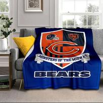 Chicago Bears  Portable Blanket/Soft Blanket Bedding Blanket Suitable for Travel Camping Living Rooms Offices Sofas Fan Gifts 75x90cm