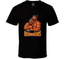 The Bushwhackers Tag Team Retro Wrestling Legend Caricature Unisex T-Shirt L brown