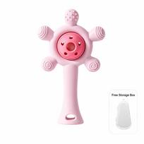 Developmental Kids Teether Toy Infant Grab Shake Toddlers Teething Chewing Toy  Baby Accessories mėlyna