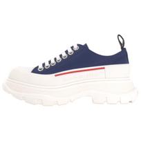 Alexander McQueen Tread Slick Sneakers 'Navy White Red' Women's 702042WHZ624687 39 white