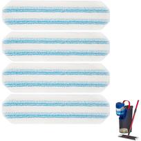 Flat Mop Head for O-Cedar H2prO, Microfiber Mop Pad for Vileda H2PrO, Microfiber Refill, Mop Cloths, Removes 99% of Bacteria white
