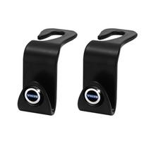 2 vnt. automobilio galvos atramos kabliukai Pakabinamas galinės sėdynės organizatorius Laikiklis Volvo XC90 V90 V60 XC60 V40 S80 S60 S90 C40 XC40 V70 XC70 C30 C70 EX90 black