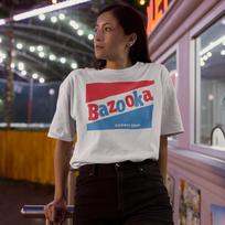 Bazooka Bubble Gum Shirt Retro Nostalgia S gray
