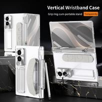For Samsung Galaxy Z Fold 8 Wide 6 5 4 3 7 Case Wristband Armor Hinge Glass Screen Film Protector Cover Capacitance Pen TriFold Samsung Galaxy Z TriFold