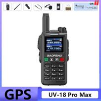 Baofeng UV 18 PRO MAX GPS Walkie Talkie AM FM Six-Band Wireless Copy Frequency Long Range High Power Type-C NOAA Two Way Radios US