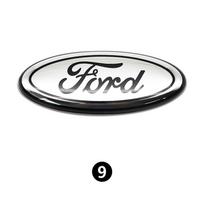 Ford Metaliniai Pilno Dydžio Priekiniai Galiniai Ženklai Automobilio Logotipas Focus Mondeo Ranger Fiesta Priekinėms Galinėms Bagažinės Emblemos Metalinės Dangtelio Lipdukas 12.5X5cm white